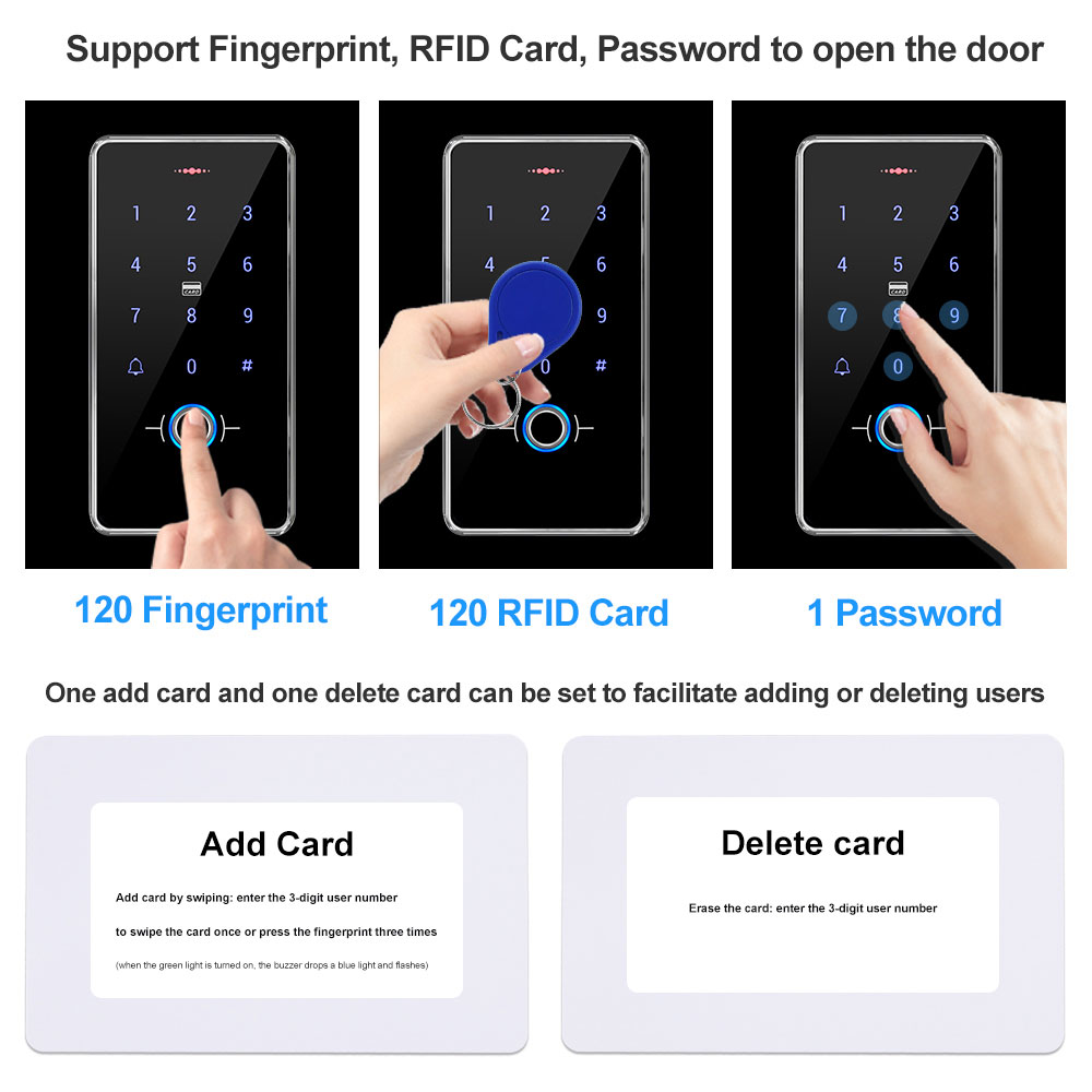 防水ドアアクセス制御システム,盗難防止,電源180kg,電気 - Access Control System Rfid Kit のレビューと価格
