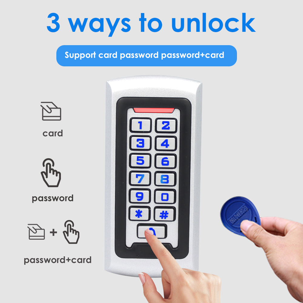2000 ユーザー スタンドアロン RFID ドア アクセス - Door Access Control Keypad Rfid のレビューと価格