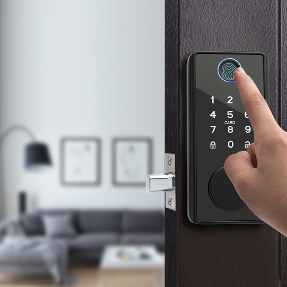 Tuyaアプリ対応、リモコン操作可能なドアロック。鍵と指紋認 - Fingerprint Access Control Door のレビューと価格