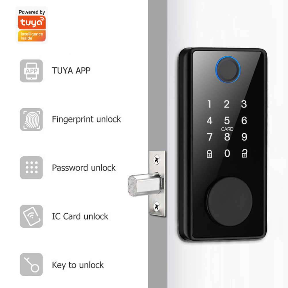 Tuyaアプリ対応、リモコン操作可能なドアロック。鍵と指紋認 - Fingerprint Access Control Door のレビューと価格