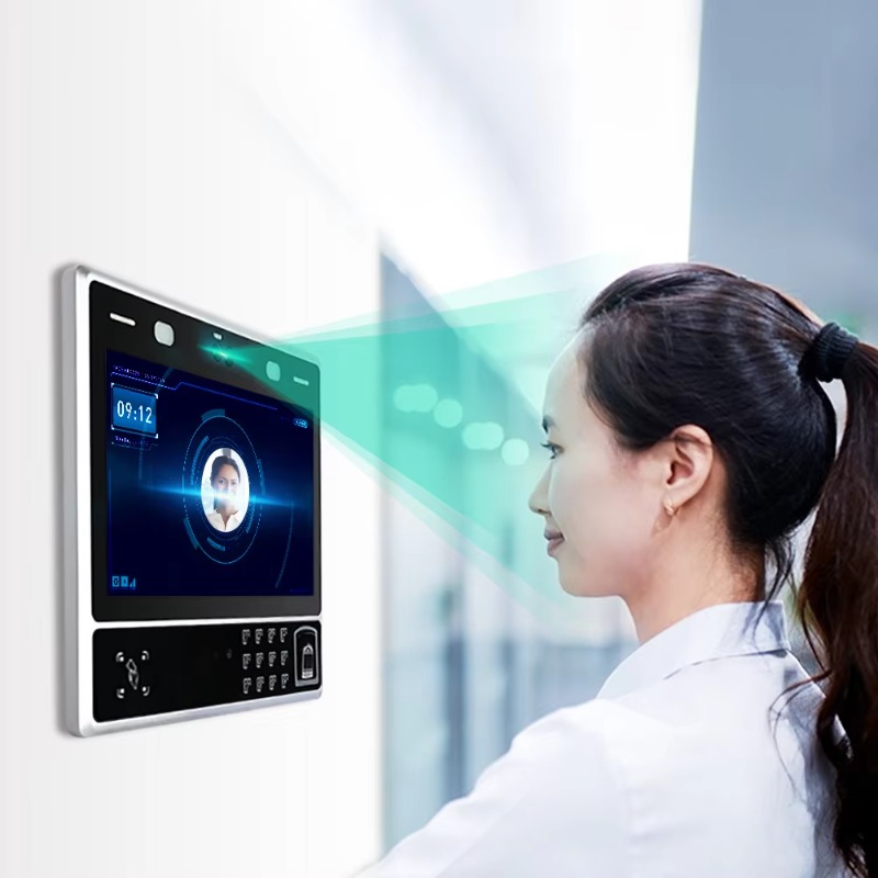 11.6インチ顔認証アクセス制御装置AI生体認証指紋スキャナ - Biometric Time Attendance Machine のレビューと価格