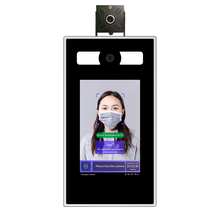 7インチ生体認証アクセス制御端末、カメラ付き顔認識および体温 - Face Recognition Access Control Terminal のレビューと価格