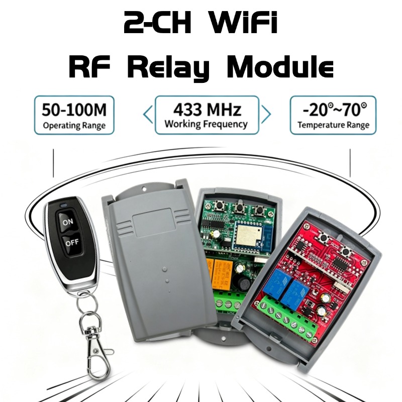 Wi-Fi対応のガレージドアオープナー、ゲート受信機、2チャ - Turnstile Gate Access Control のレビューと価格