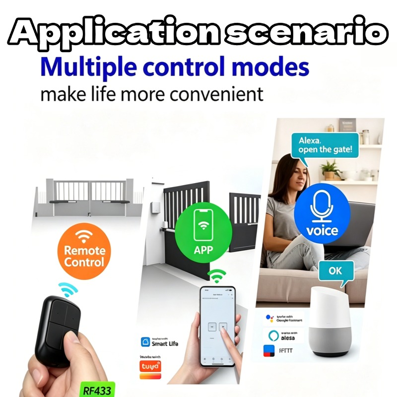 Wi-Fi対応のガレージドアオープナー、ゲート受信機、2チャ - Turnstile Gate Access Control のレビューと価格