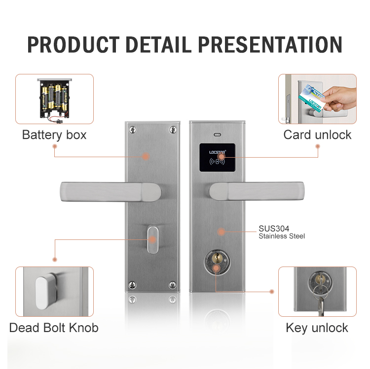 スターホテル向けの新しいファッションで人気のあるRFIDソフ - Hotel Lock Card System のレビューと価格
