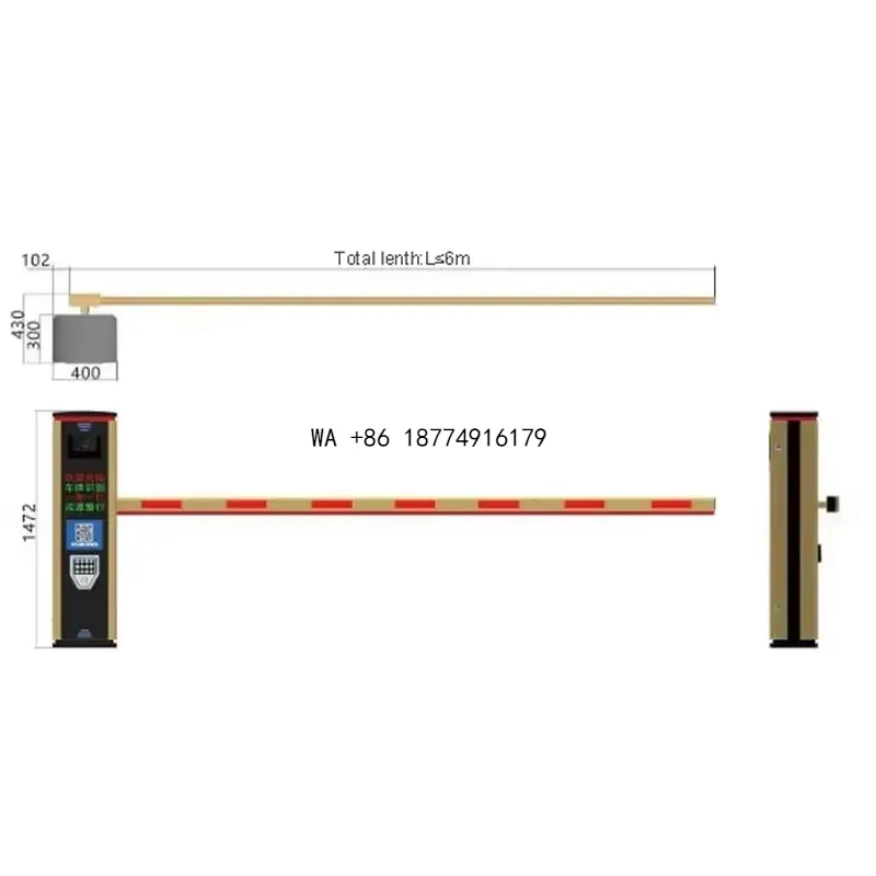 wmwmnu製、5MPのANPR/LPR（自動ナンバープレー - Gate Barrier Parking System のレビューと価格