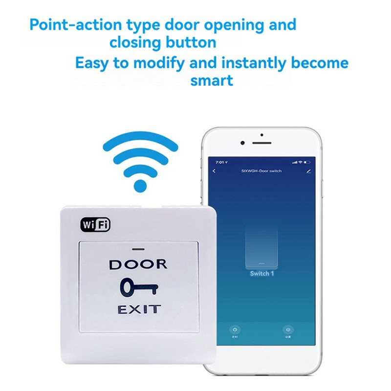 B44C 2X Tuya スマートライフ Wifi ドア出口 - Exit Button Push To Release のレビューと価格