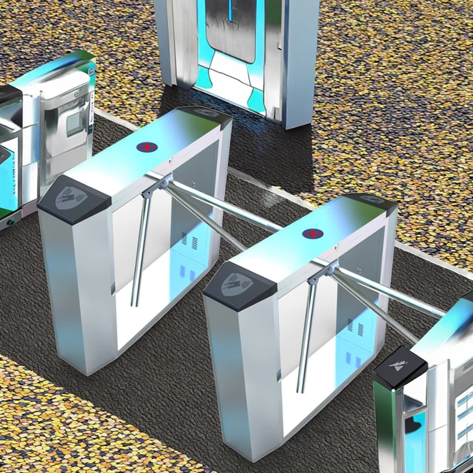 カードスワイプ式入退場ゲートシステム、人用アクセス制御三脚回 - Turnstile Gate Access Control のレビューと価格