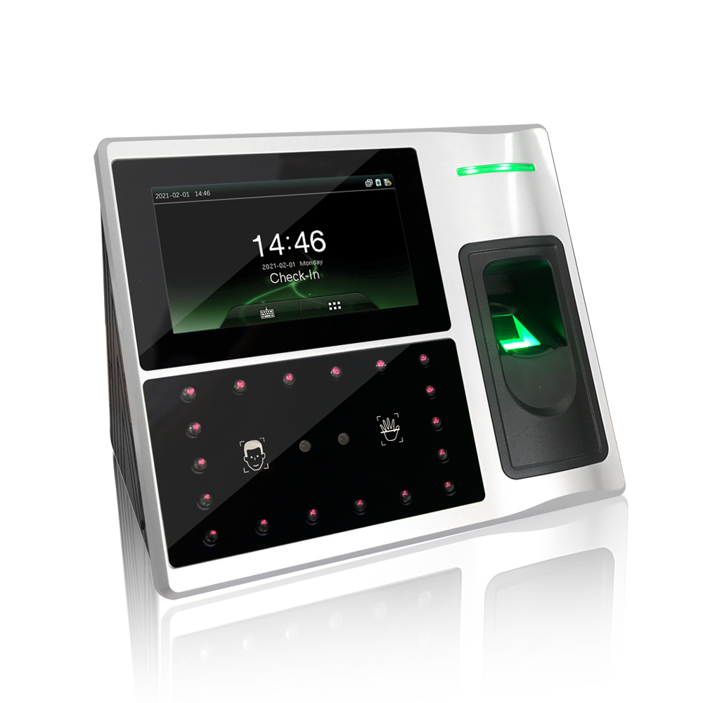 内蔵バッテリー大容量マルチバイオメトリクス掌スキャナー勤怠管 - Face Recognition Access Control Terminal のレビューと価格
