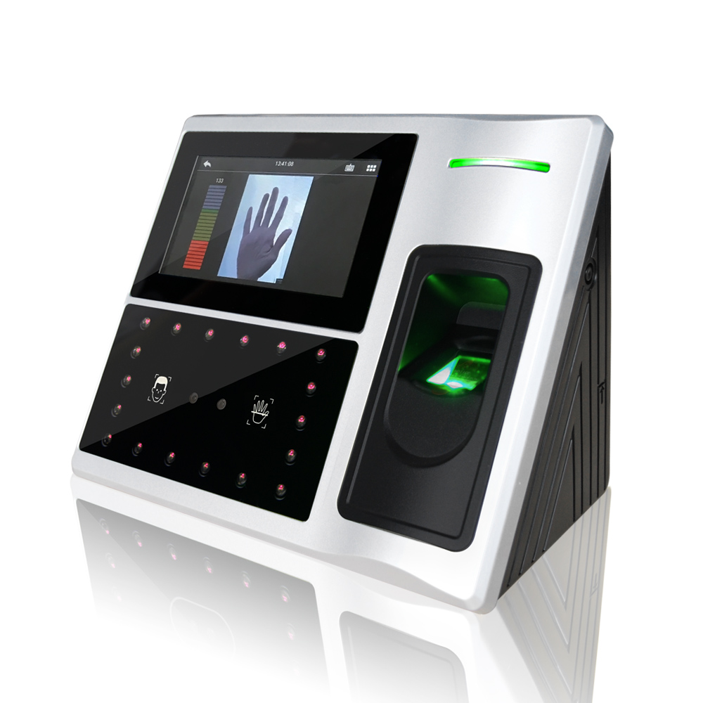 内蔵バッテリー大容量マルチバイオメトリクス掌スキャナー勤怠管 - Face Recognition Access Control Terminal のレビューと価格