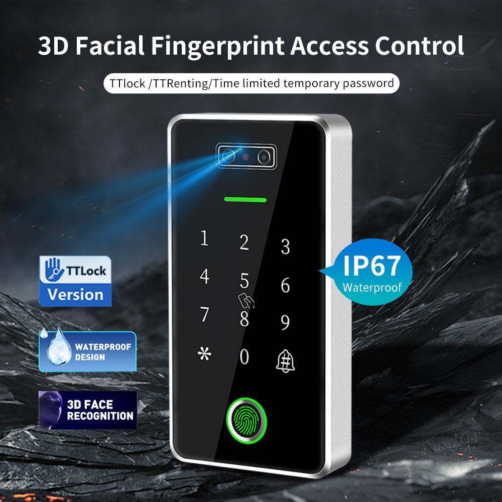 Ttlock-生体認証アクセス制御キーパッド,100フェイス - Door Access Control Keypad Rfid のレビューと価格
